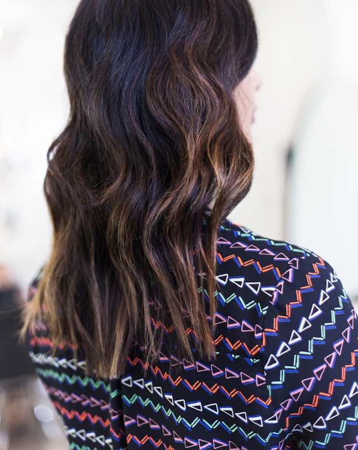 Warm brunette with soft waves